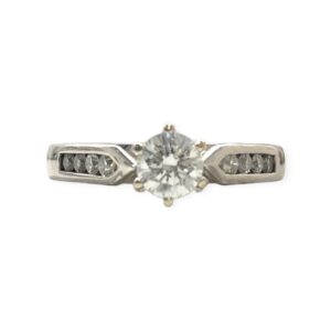 Diamond 0.50ct Ring in 18k White Gold