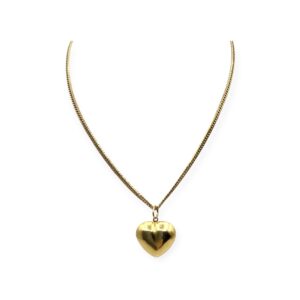 41 cm Heart Necklace in 18K Yellow Gold