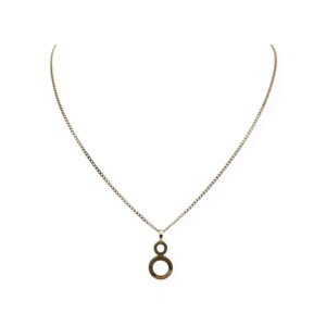 52cm Necklace with Pendant in 9K Yellow Gold