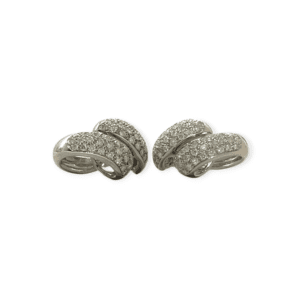 Diamond 2cts Earrings In 18K White Gold