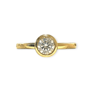 Diamond 0.67cts Ring In 9K Yellow Gold