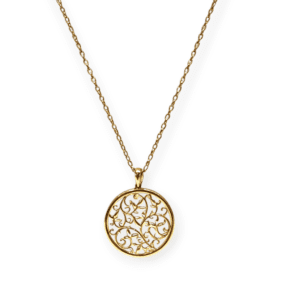58cm Mother of Pearl Necklace in 9K Yellow Gold