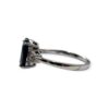Diamond And Sapphire 0.28CTS Ring in 14K White Gold
