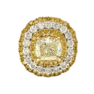 Diamond 1.71ct Ring In 14K White Gold