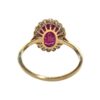 Natural Ruby And Diamond 0.34ct Ring In 9K Yellow Gold