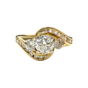 Diamond 0.50ct Ring In 18K Yellow Gold
