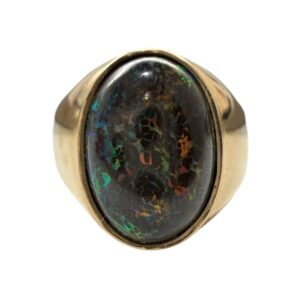Opal Ring In 9K Yellow Gold