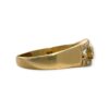 Diamond 0.05cts & Emerald Ring in 9K Yellow Gold