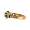 Diamond 0.02cts & Emerald Ring in 9K Yellow Gold