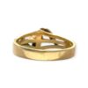 Diamond 0.02cts & Emerald Ring in 9K Yellow Gold