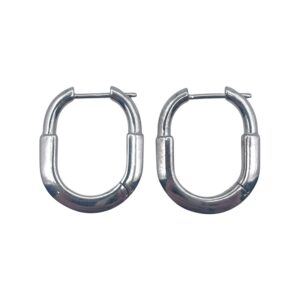 Tiffany&Co. Lock Earrings in 18K White Gold