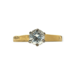 Diamond 0.25ct Solitaire Ring in 18K Yellow Gold