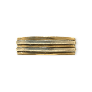 Classic Band Ring in 9K Two Toned Gold