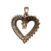 Diamond 0.50cts Heart Pendant in 10K Yellow Gold