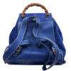 Gucci Suede and Leather Bamboo Backpack
