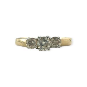 Diamond 0.40cts Ring In 14K Yellow Gold