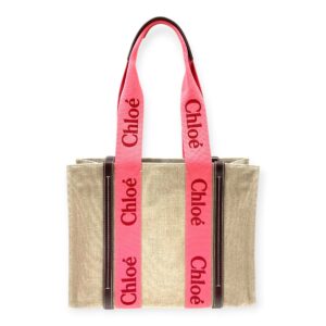 Chloe Pink Woody Tote Bag
