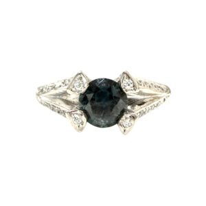 Diamond 0.02ct Ring In 18K White Gold