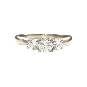 Diamond 0.30ct Ring In 18K White Gold