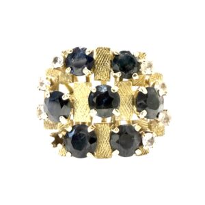 Floral Ring In 9K Yellow Gold