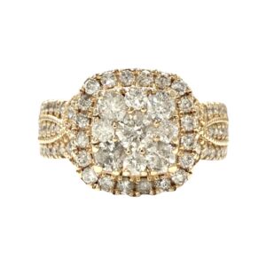 Diamond 1.00ct Ring In 10K Yellow Gold