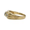 Diamond 0.02ct And Opal Ring In 18K Yellow Gold