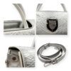 Christian Dior Silver Diorever Leather Bag