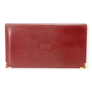 Cartier Bordeaux Red Leather Wallet