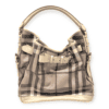 Burberry Smoke Check Coated Canvas Bag