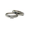 Diamond 0.20ct Duo Rings in 950 Platinum