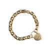 Diamond 0.25cts Belcher Bracelet in 9K Yellow Gold
