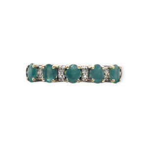 Diamond 0.10cts Ring In 9K Yellow Gold