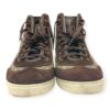 Gucci GG Supreme Canvas Suede Trimming High Top Shoes