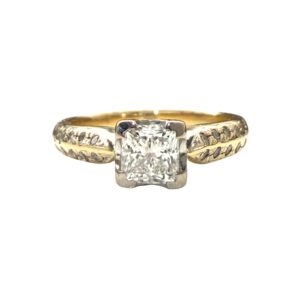 Diamond 0.70ct Ring In 18K Yellow Gold