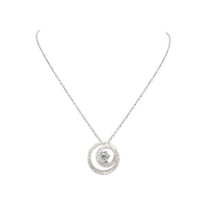 44cm Diamond 0.40ct Necklace In 18K White Gold