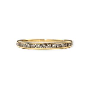 Diamond 0.05ct Ring In 18K Yellow Gold