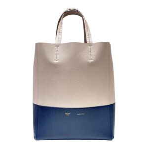 Celine Small Vertical Bi-Cabas Calfskin Leather Bag