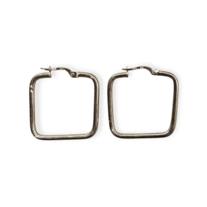 Square Earrings in 9K Yellow Gold