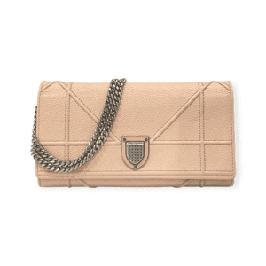 Christian Dior Pink Diorama Leather Chain Clutch