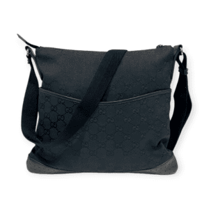 Gucci Black Canvas and Leather Crossbody Bag