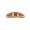 Ruby & Diamond 0.35cts Ring in 18K Yellow Gold