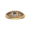 Blue Gemstone And Diamond 0.10 cts Ring in 18K Yellow Gold