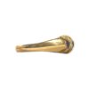 Blue Gemstone And Diamond 0.10 cts Ring in 18K Yellow Gold