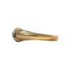 Blue Gemstone And Diamond 0.10 cts Ring in 18K Yellow Gold