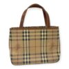 Burberry Mini Haymarket Check Tan Bag
