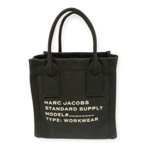 Marc Jacobs Small Black Canvas Tote Bag