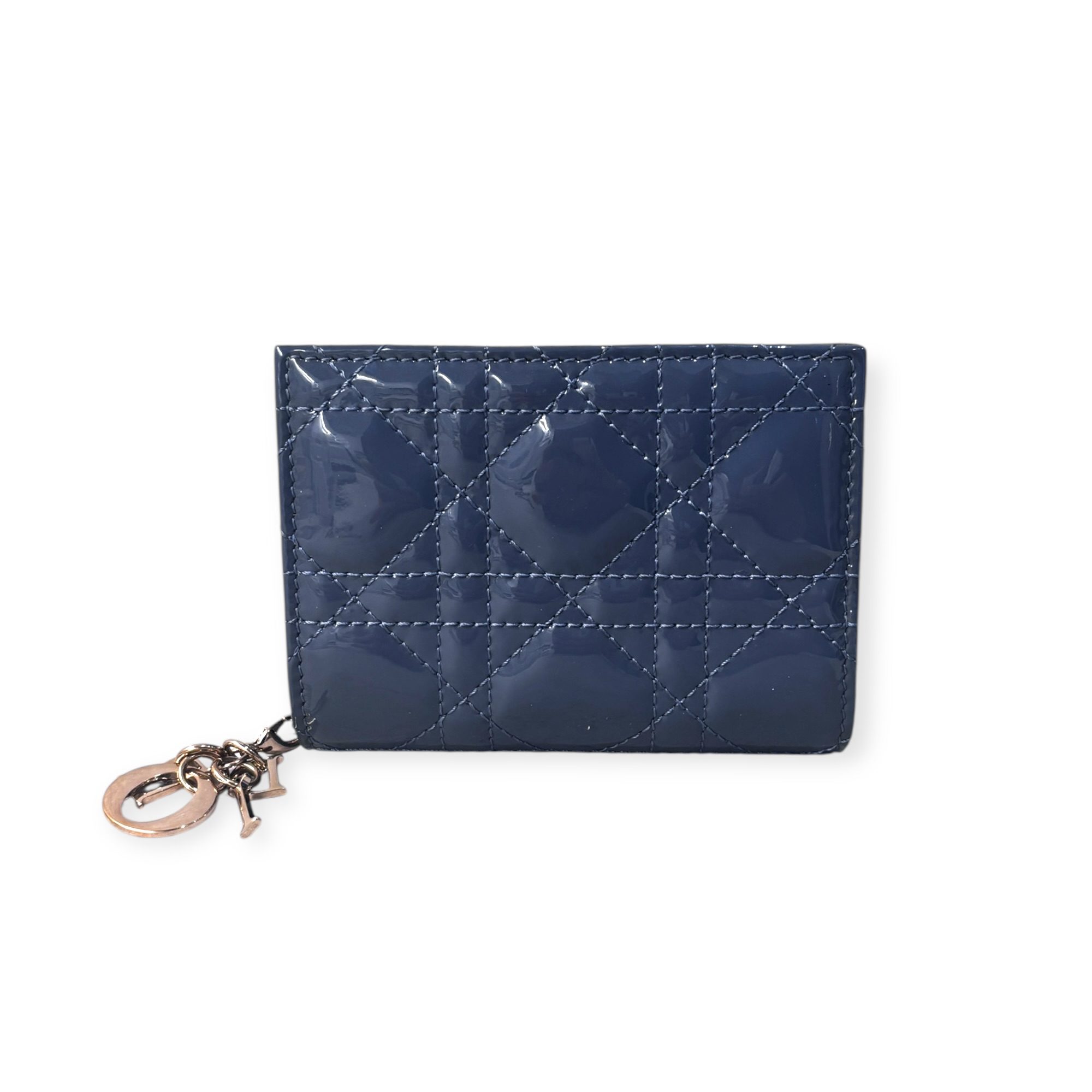 IMG_2640-Photoroom Christian Dior Lady Dior Cloud Blue Lotus Wallet on Chain