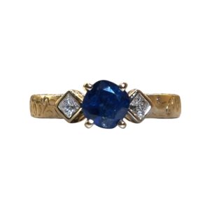 Diamond 0.15ct Ring In 18K Yellow Gold