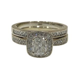 Diamond 0.50ct Duo Ring In 14K White Gold
