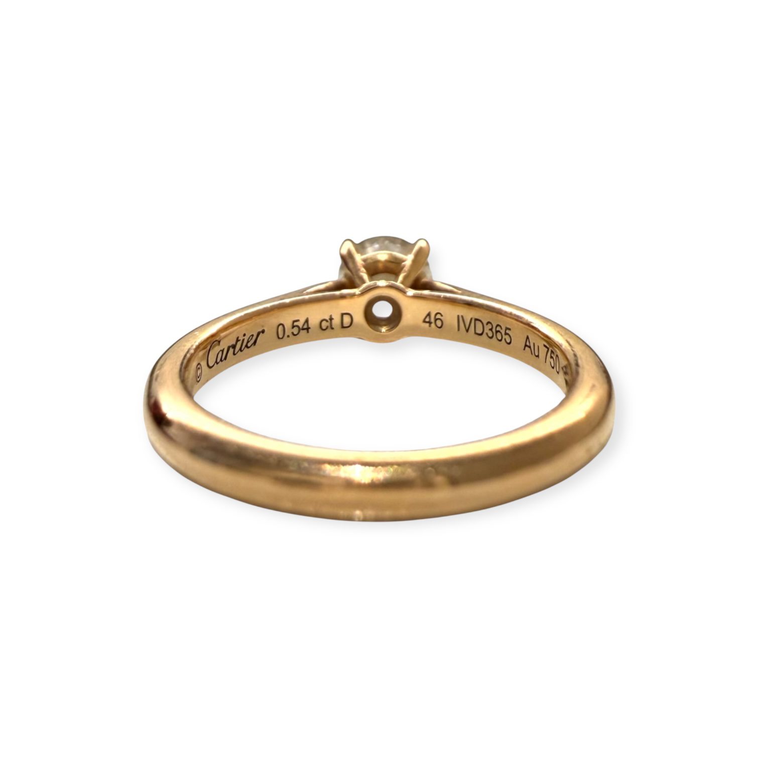 Photoroom_000_20260929_140222 Cartier Diamond 0.54ct Ring In 18K Yellow Gold
